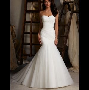 Mori Lee 5108 White Wedding Dress Size 6